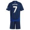 Conjunto (Camiseta+Pantalón Corto) Manchester United Mount 7 Segunda Equipación 2024-25 - Niño